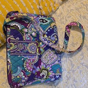 Vera bradley med laptop crossbody purse